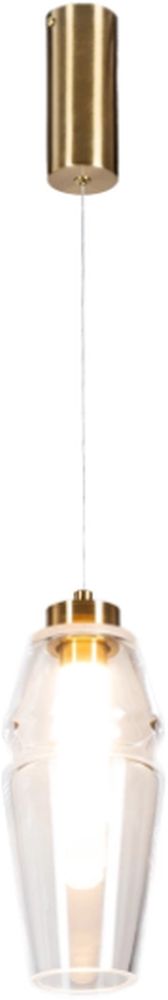 Altavola Design Opal závěsné svítidlo 1x6 W průhledná-zlatá LA025/P_clear