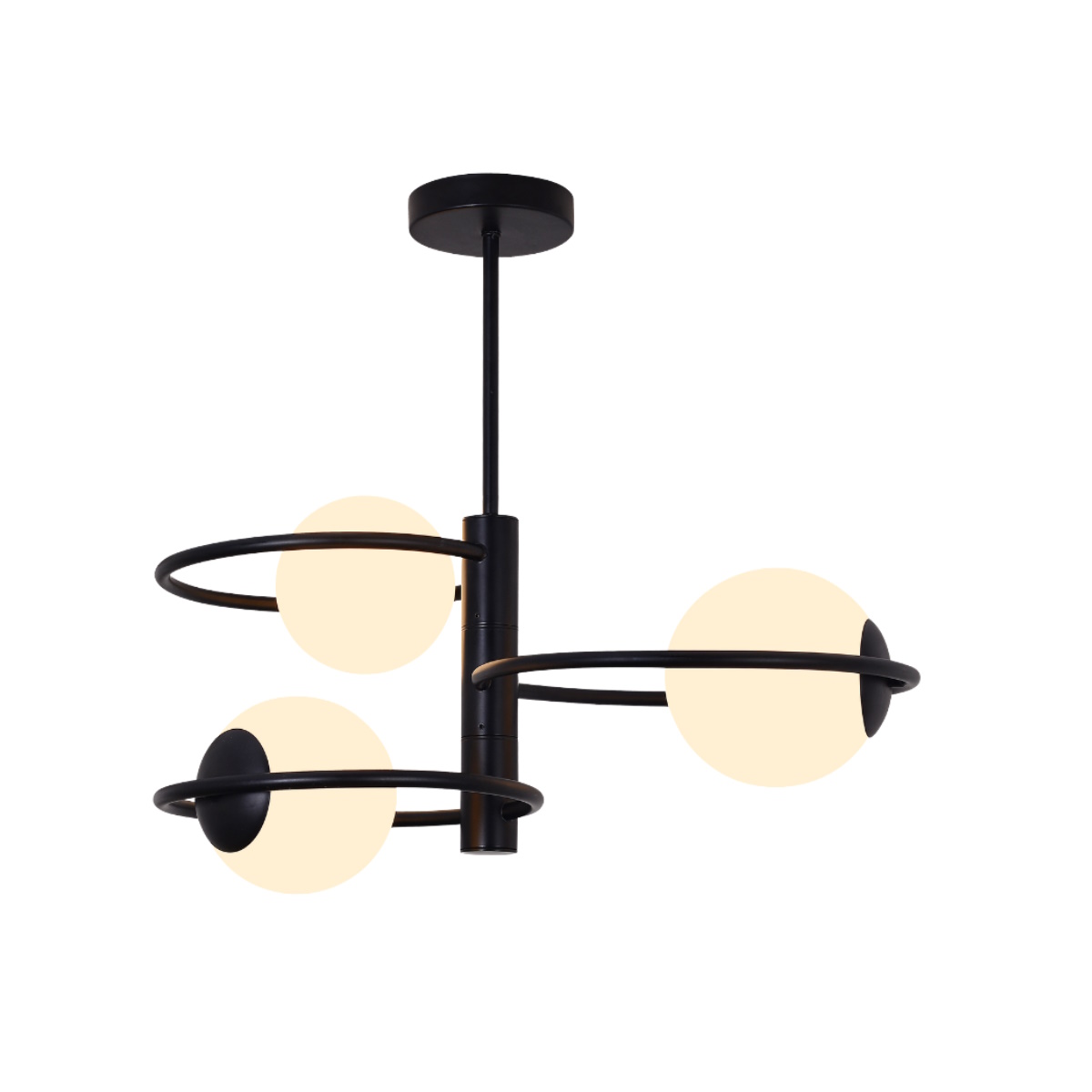 Light Prestige Dorado závěsné svítidlo 3x10 W černá LP-002/3C ring BK