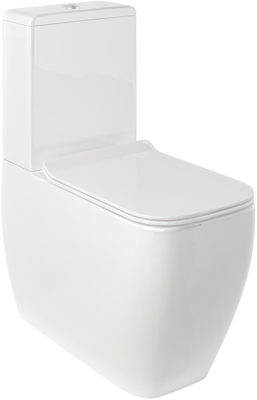 Kludi Resa C kompaktní záchodová mísa s vírovým splachováním bílá 28WCB0543