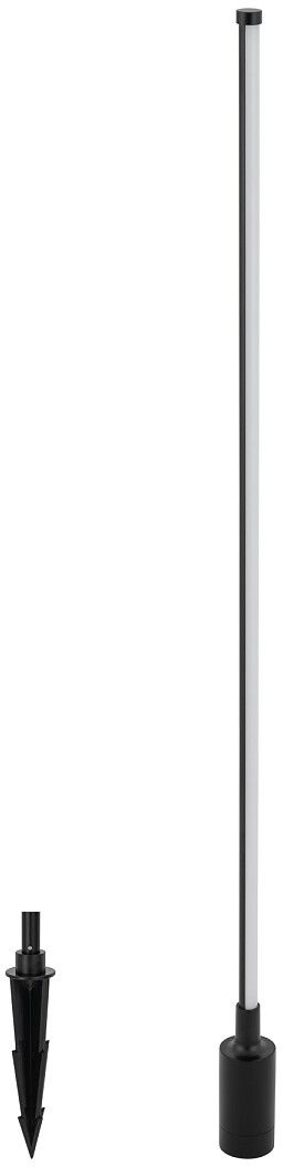 Nowodvorski Lighting Zuri venkovní stojací lampa 1x12 W černá 11547
