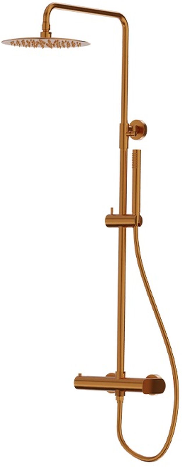 LaVita Spark sprchová sada na stěnu s dešťovou sprchou měděná 5900378342328