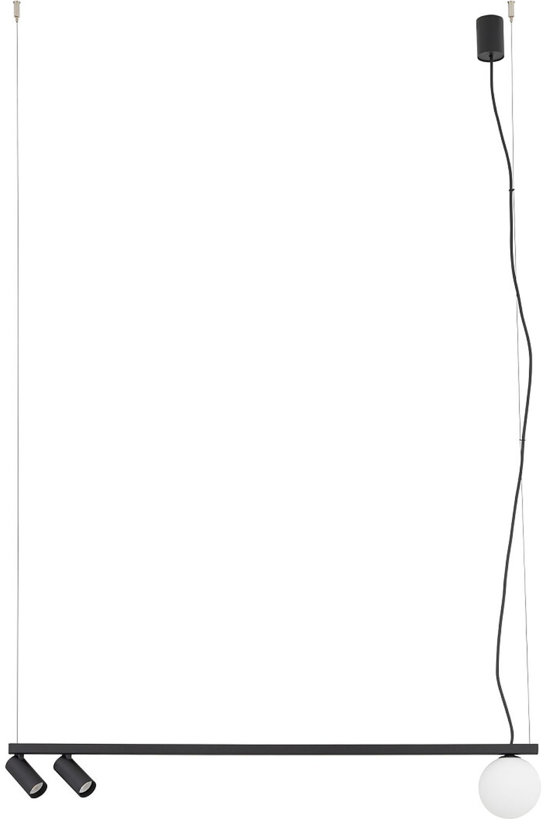 Nowodvorski Lighting Fourty III závěsné svítidlo 3x10 W bílá-černá 11447