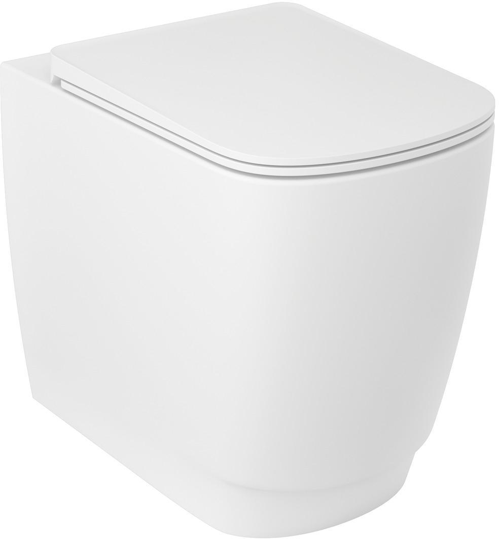 Kludi Resa S záchodová mísa stojícístativ bez splachovacího kruhu s vírovým splachováním bílá mat 27WCB0353