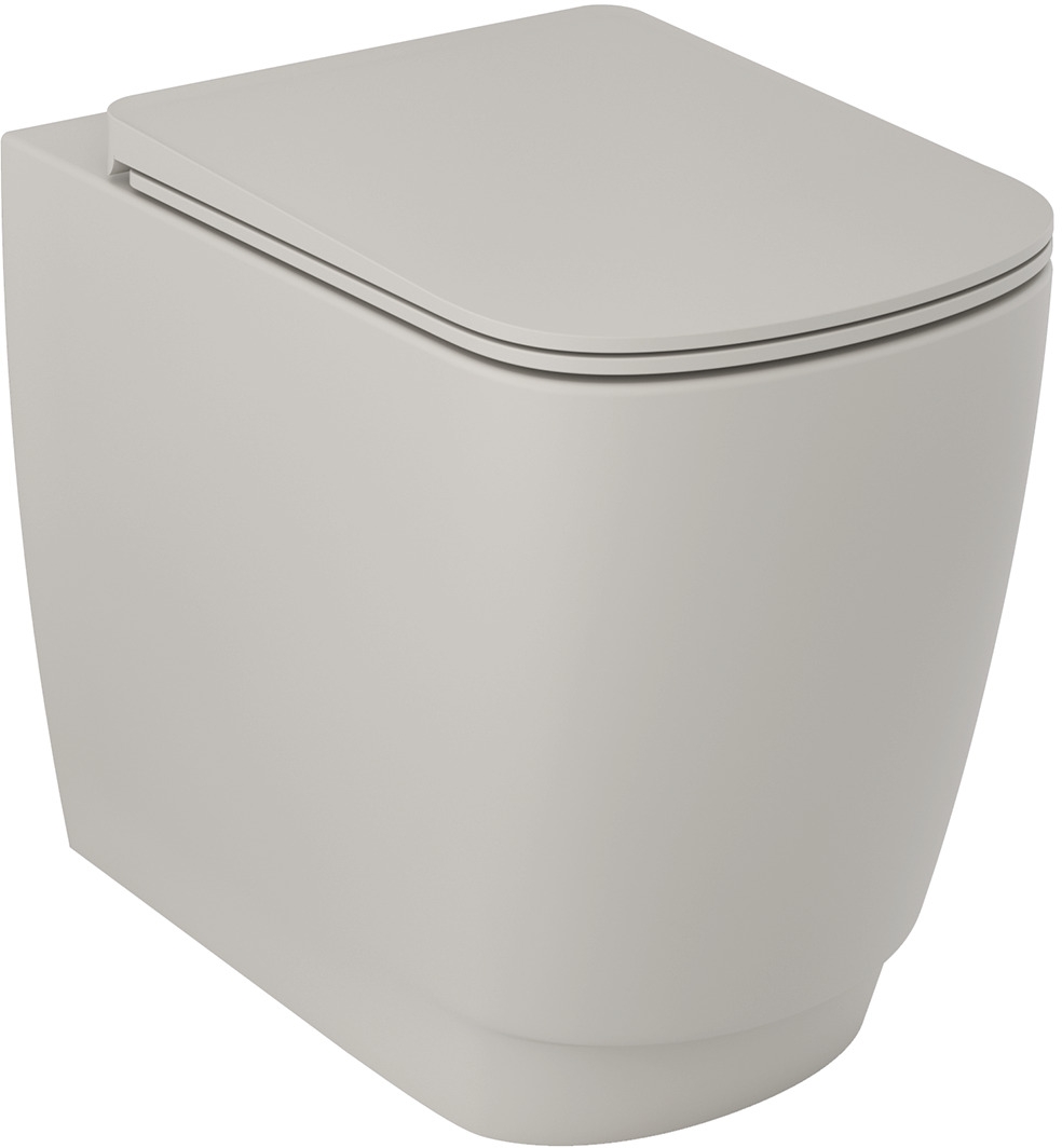 Kludi Resa S záchodová mísa stojícístativ bez splachovacího kruhu s vírovým splachováním šedá mat 27WCB03O2