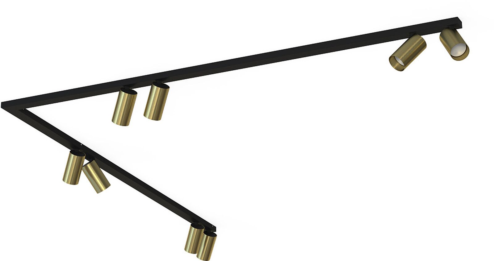 Nowodvorski Lighting Mono stropní světlo x10 W černá-mosaz 7755