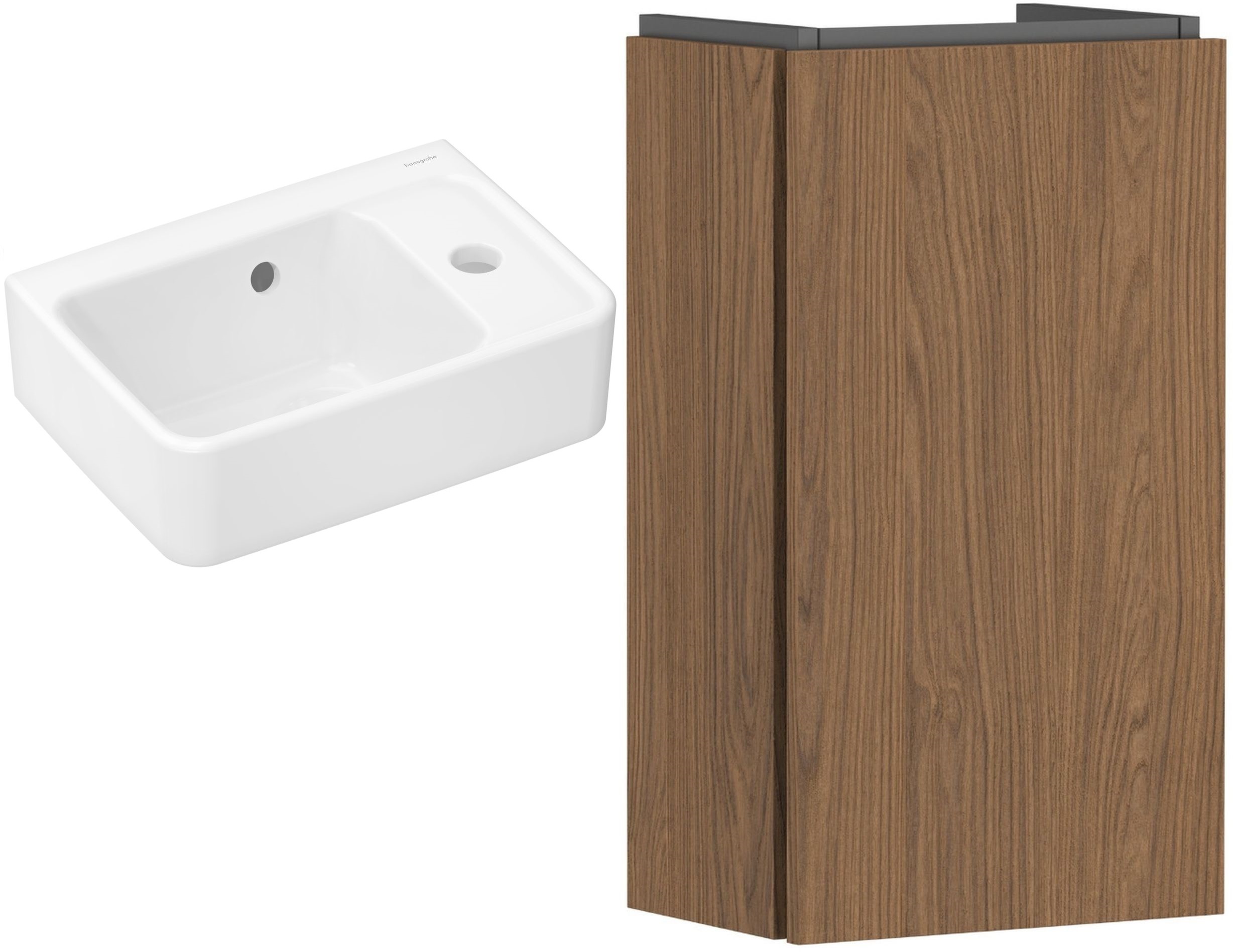 Sada skříňka Hansgrohe Xilesa E 54244550, umyvadlo Hansgrohe Xanuia Q 60129450