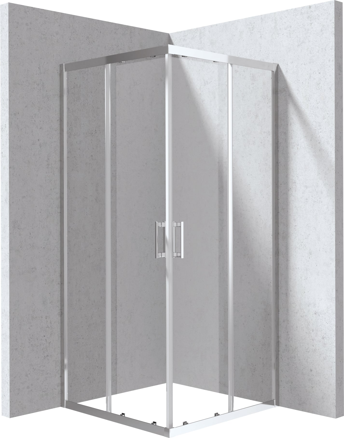 Deante Funkia Evo sprchový kout 80x80 cm čtvercový chrom lesk/průhledné sklo KYC_0088P
