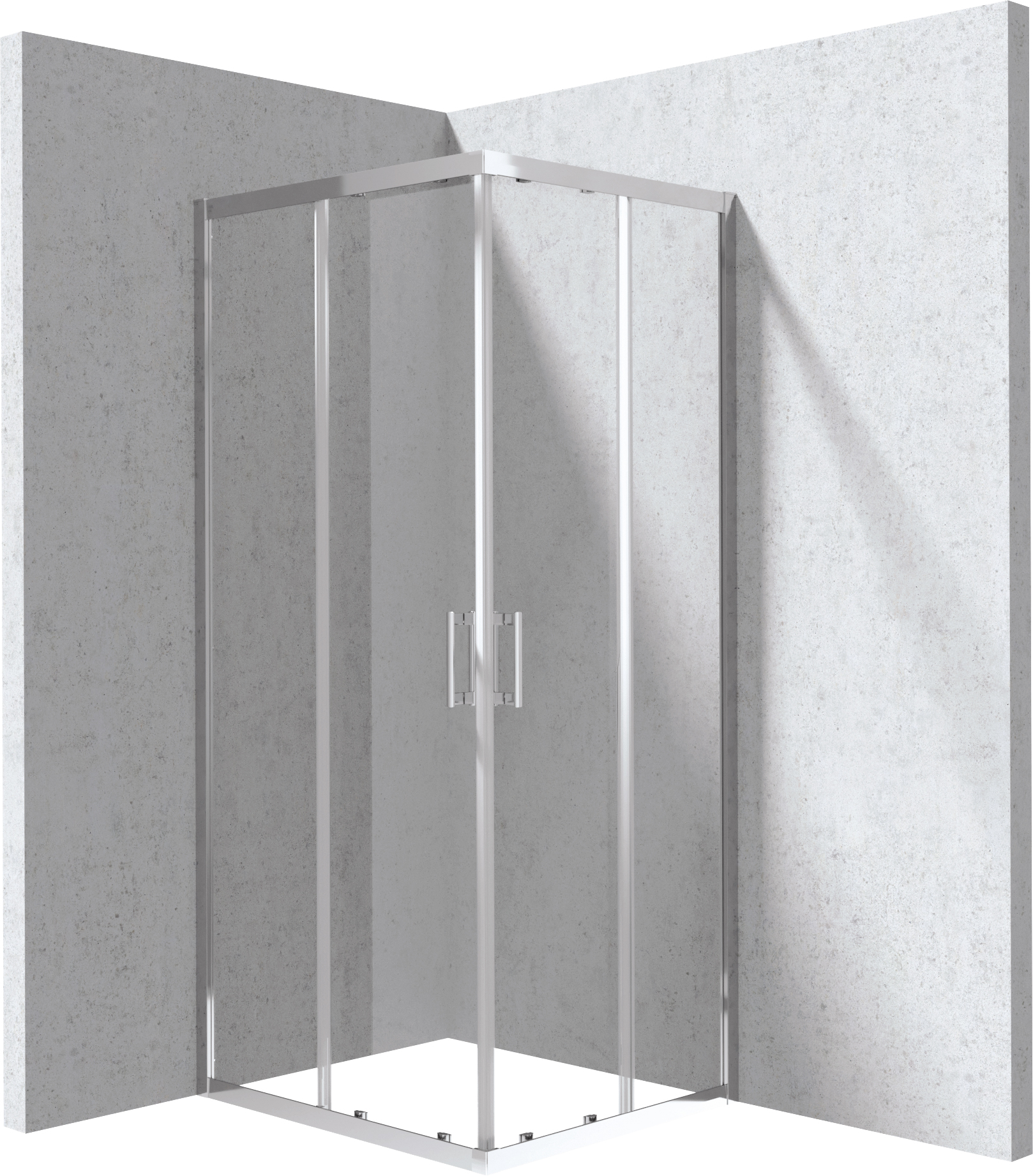 Deante Funkia Evo sprchový kout 90x80 cm obdélníkový chrom lesk/průhledné sklo KYC_0089P