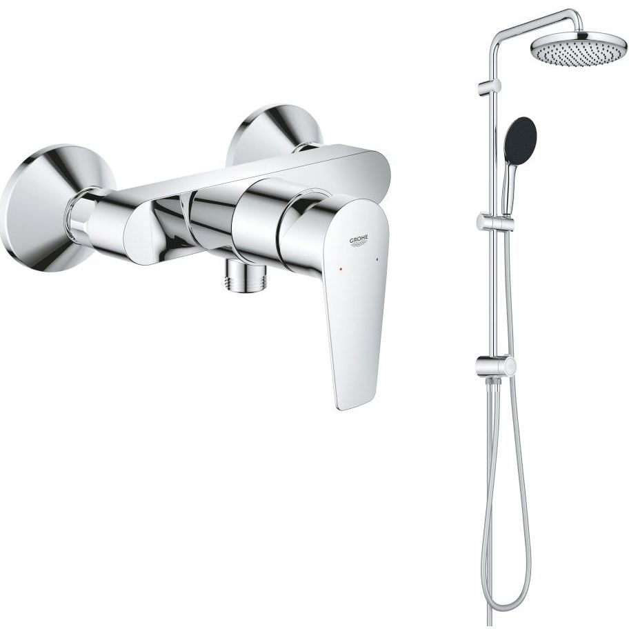 Sada sprchová sada Grohe Vitalio Start System 26680001, sprchová baterie Grohe Start Edge 24197001
