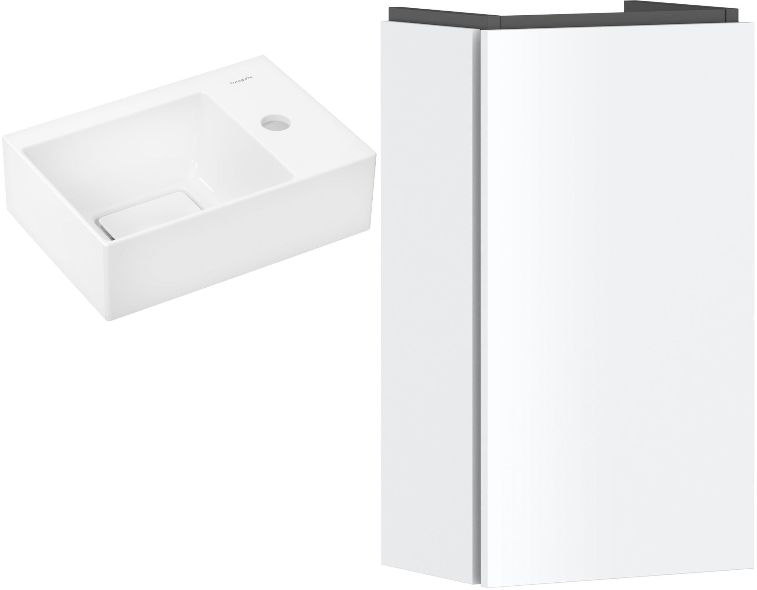 Sada umyvadlo Hansgrohe Xevolos E 61086450, skříňka Hansgrohe Xilesa E 54244700