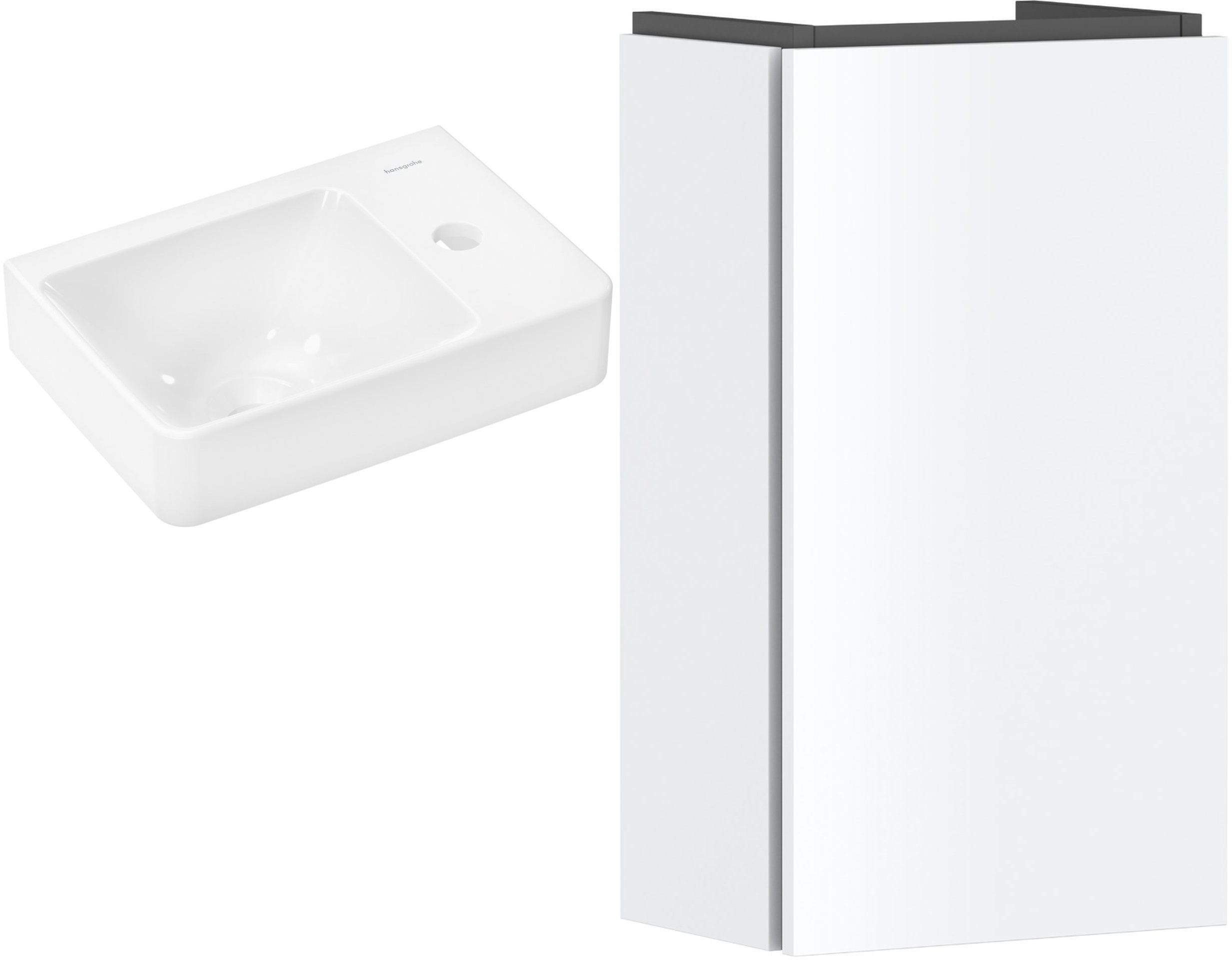 Sada skříňka Hansgrohe Xilesa E 54244700, umyvadlo Hansgrohe Xelu Q 60314450