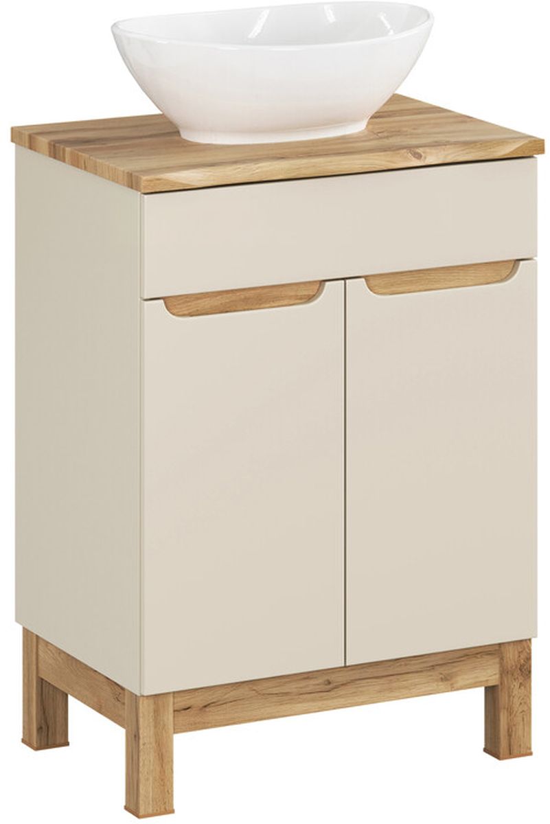 Sada skříňka Comad Bali Cashmere BALI CASHMERE 82-60-46-2D, deska na skříňku Comad Nature Wotan NATURE WOTAN 89-60-46 M, UN-LOLA-GW