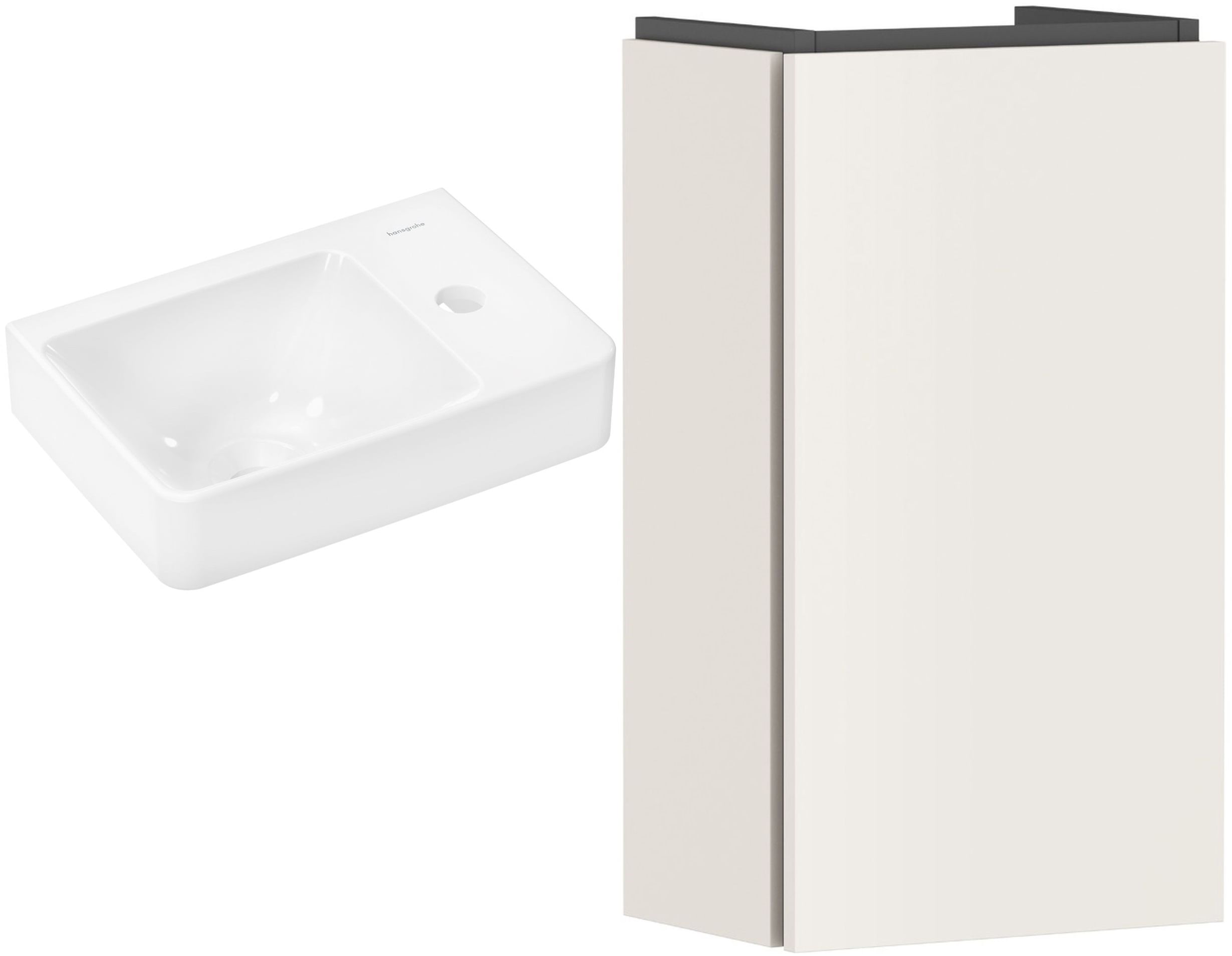 Sada skříňka Hansgrohe Xilesa E 54244780, umyvadlo Hansgrohe Xelu Q 60314450