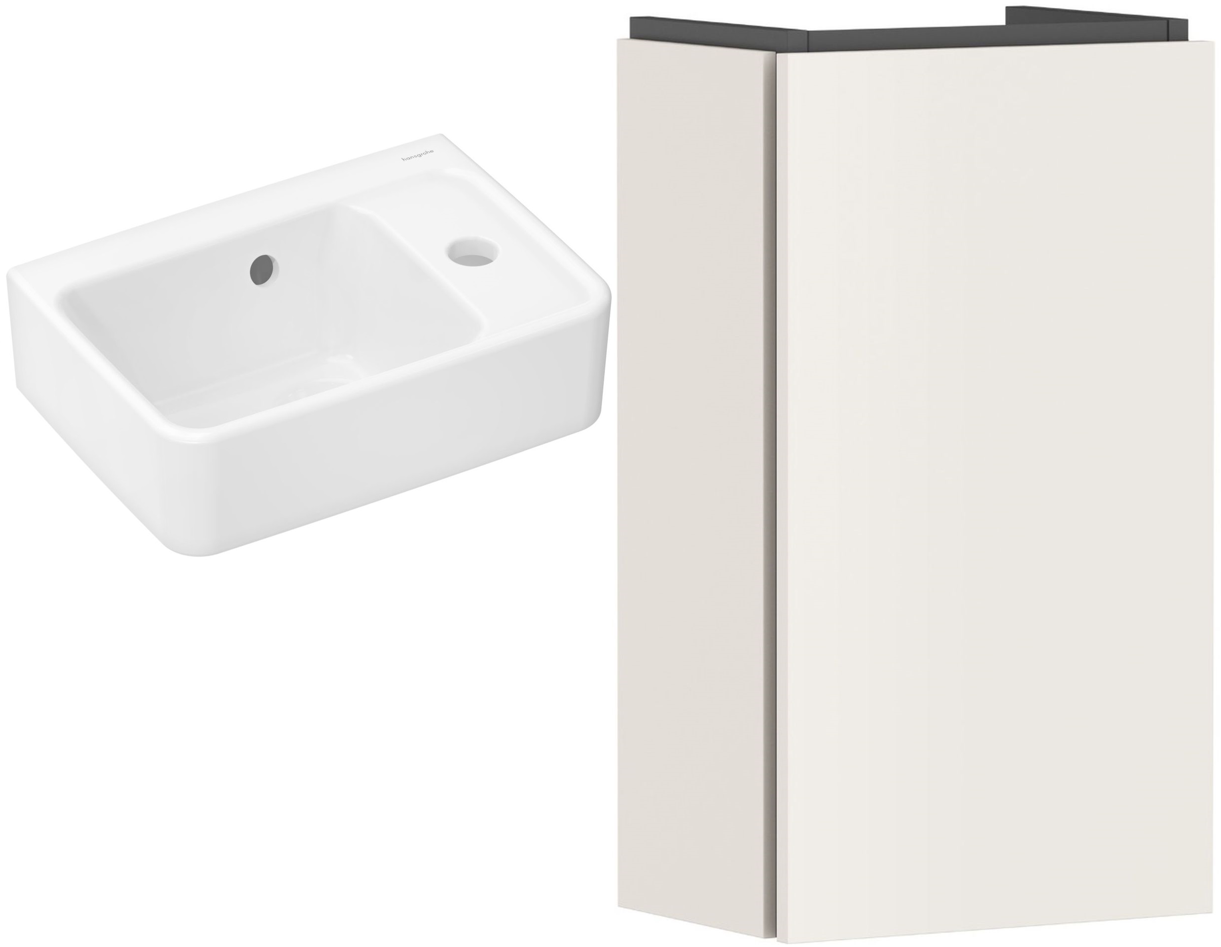 Sada skříňka Hansgrohe Xilesa E 54244780, umyvadlo Hansgrohe Xanuia Q 60129450