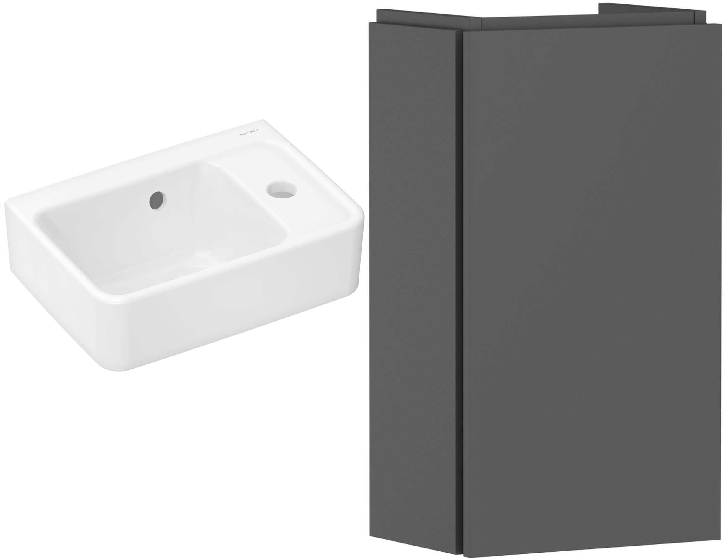 Sada skříňka Hansgrohe Xilesa E 54244760, umyvadlo Hansgrohe Xanuia Q 60129450