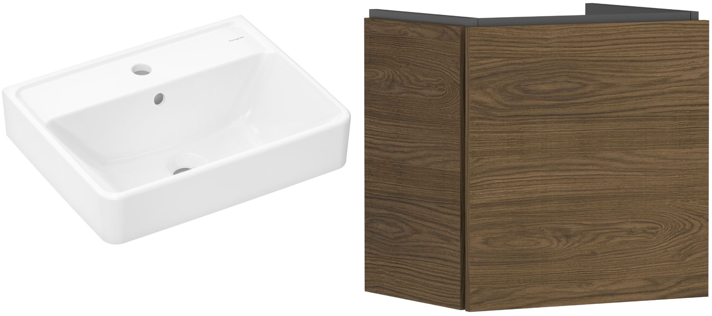 Sada skříňka Hansgrohe Xilesa E 54247550, umyvadlo Hansgrohe Xanuia Q 61008450