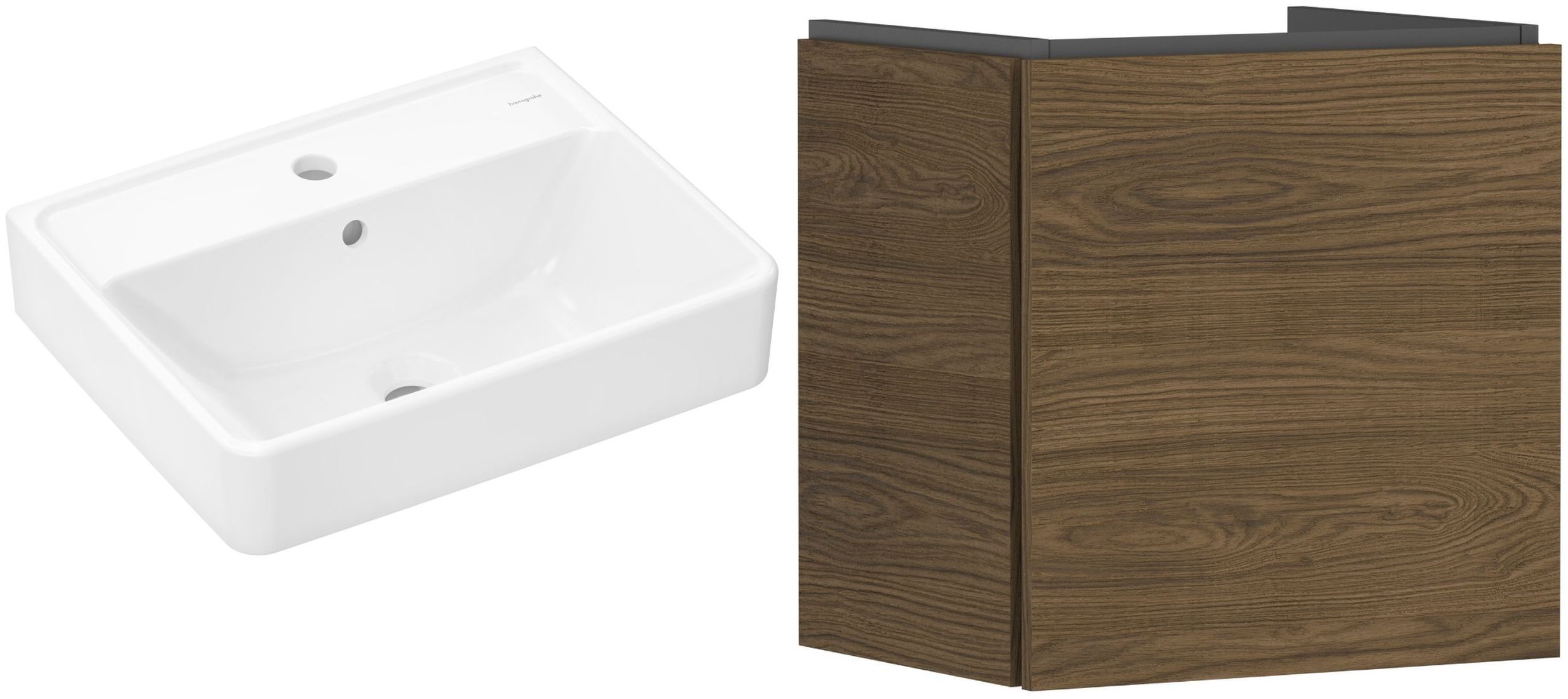 Sada skříňka Hansgrohe Xilesa E 54247550, umyvadlo Hansgrohe Xanuia Q 60131450
