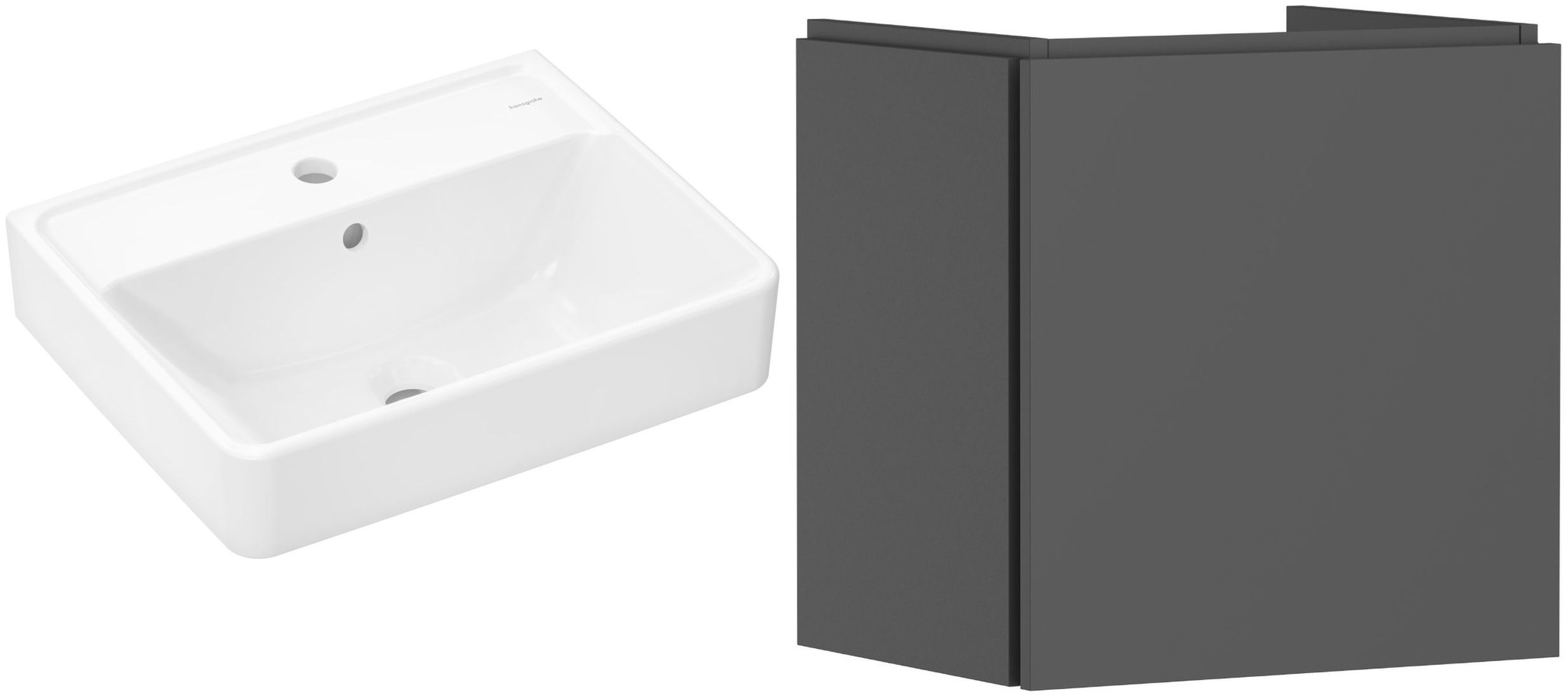 Sada skříňka Hansgrohe Xilesa E 54247760, umyvadlo Hansgrohe Xanuia Q 61008450