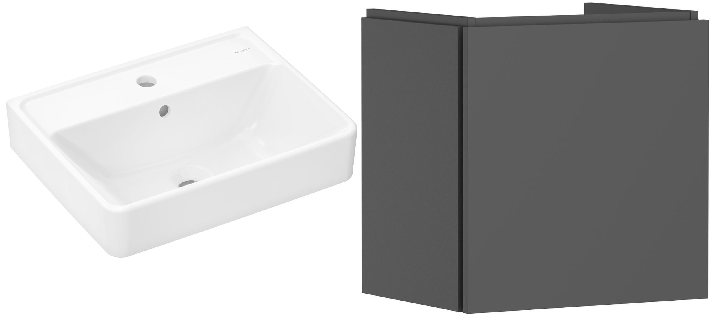 Sada skříňka Hansgrohe Xilesa E 54247760, umyvadlo Hansgrohe Xanuia Q 60131450