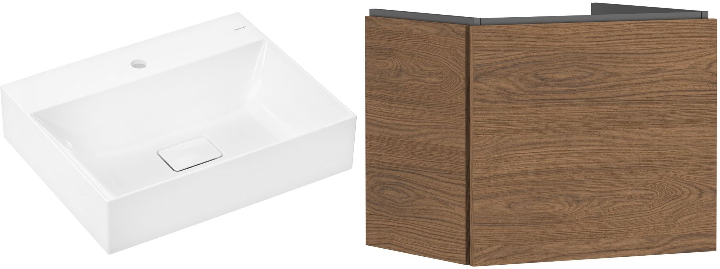 Sada umyvadlo Hansgrohe Xevolos E 61092450, skříňka Hansgrohe Xilesa E 54253550