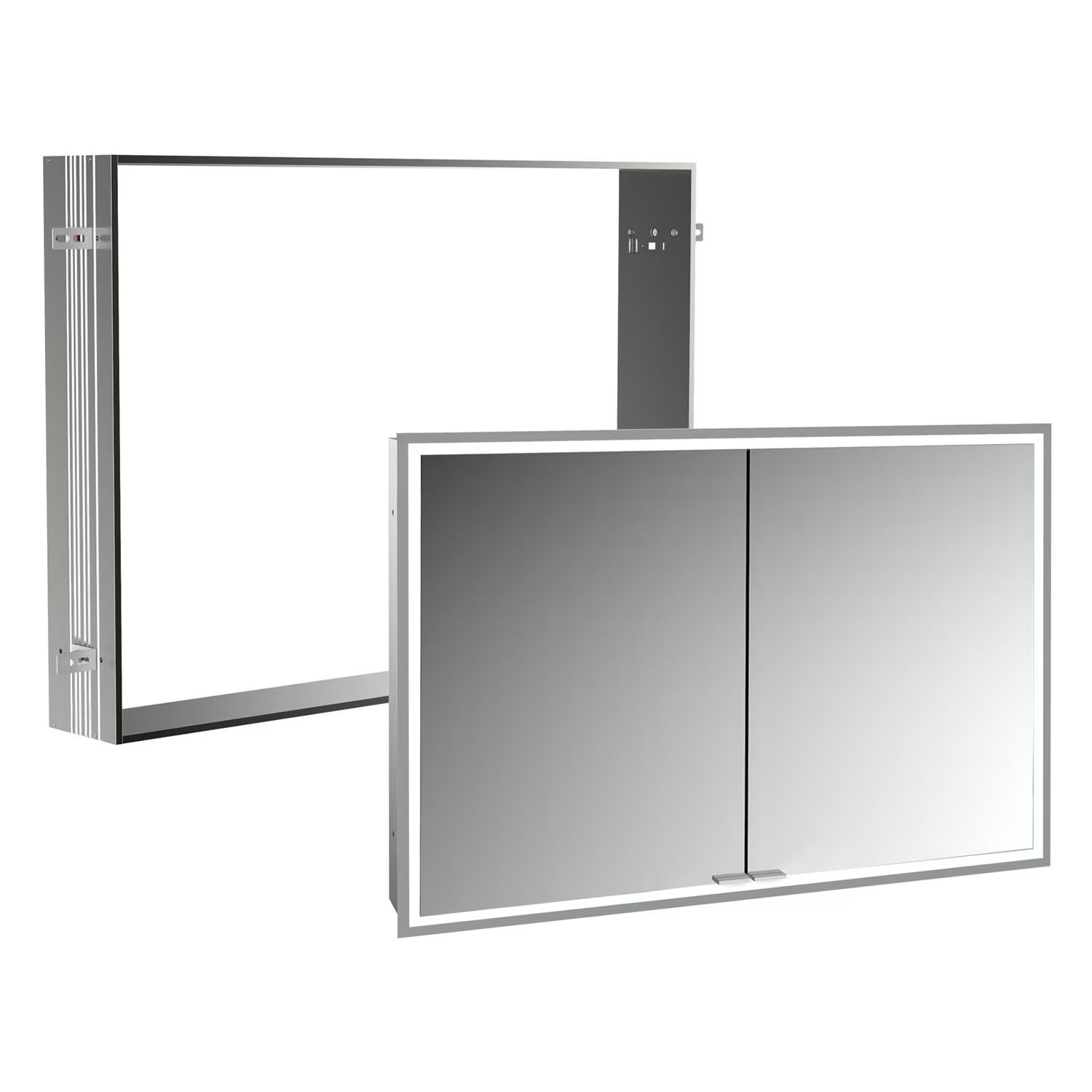 Sada skříňka Kronenbach Cube 2.0 KB100206CR, rám pro podomítkovou montáž zrcadla Kronenbach Cube 2.0 NU1000031NU