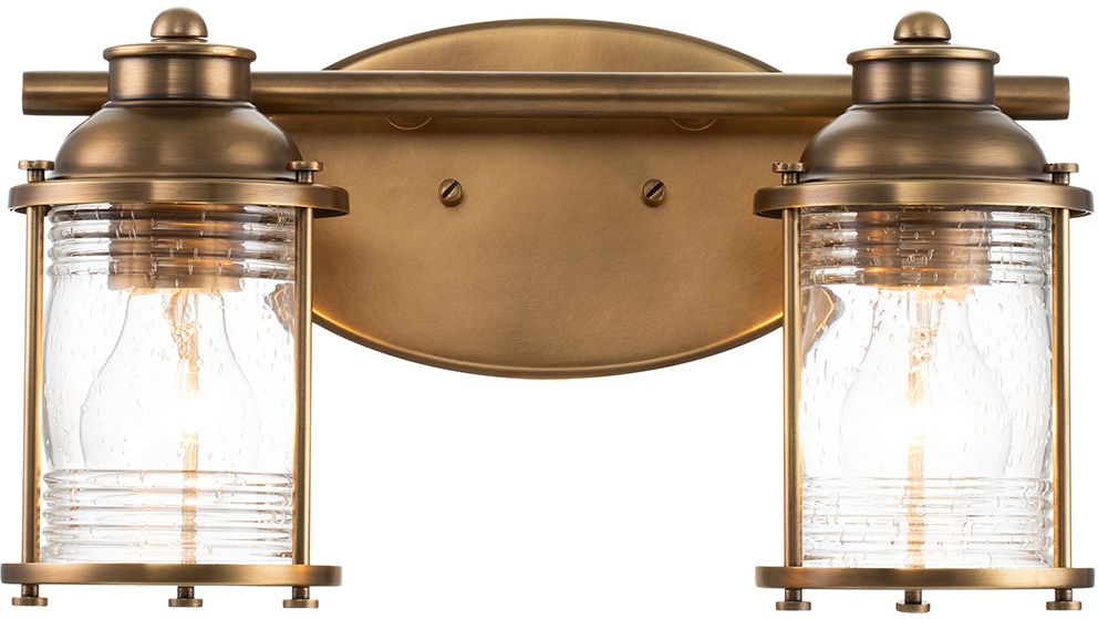 Quintiesse Ashland Bay nástěnné svítidlo 2x60 W mosaz QN-ASHLANDBAY2-NBR-BATH