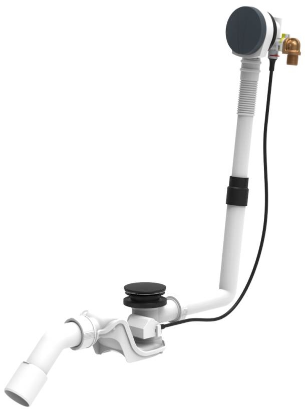 Laufen Palomba sifon k vaně černá H2951434500001