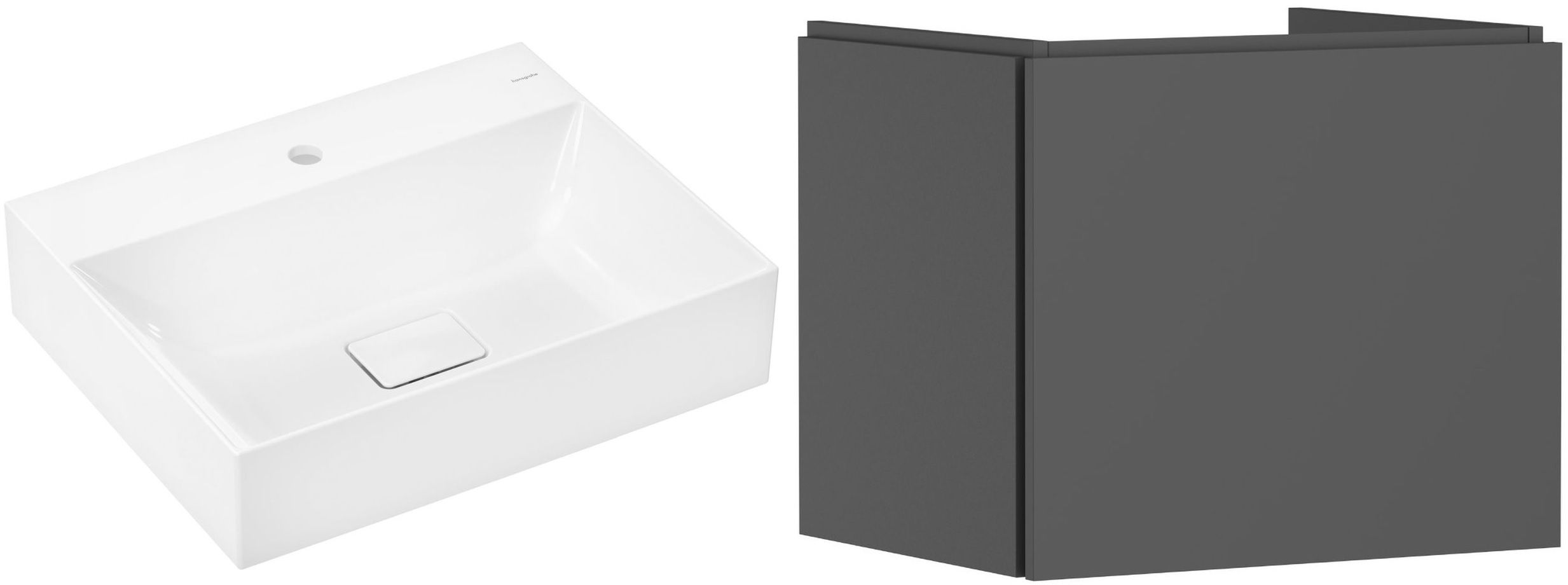 Sada skříňka Hansgrohe Xilesa E 54253760, umyvadlo Hansgrohe Xevolos E 61092450