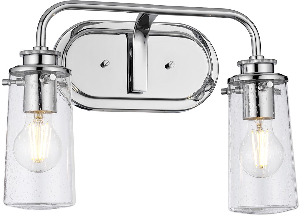 Quintiesse Braelyn nástěnné svítidlo 2x40 W chrom-průhledná QN-BRAELYN2-PC