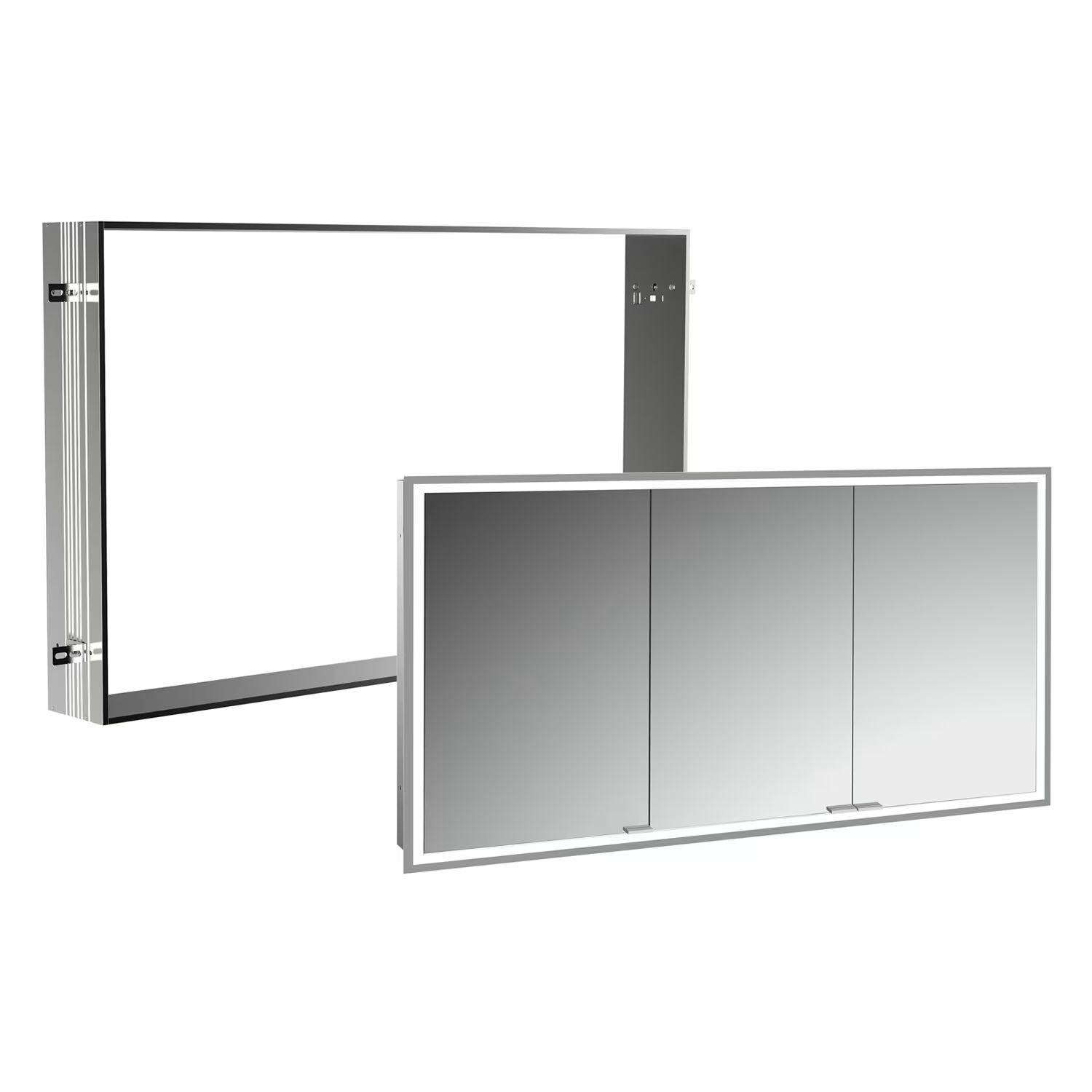 Sada skříňka Kronenbach Cube 2.0 KB100233CR, rám pro podomítkovou montáž zrcadla Kronenbach Cube 2.0 NU1000033NU