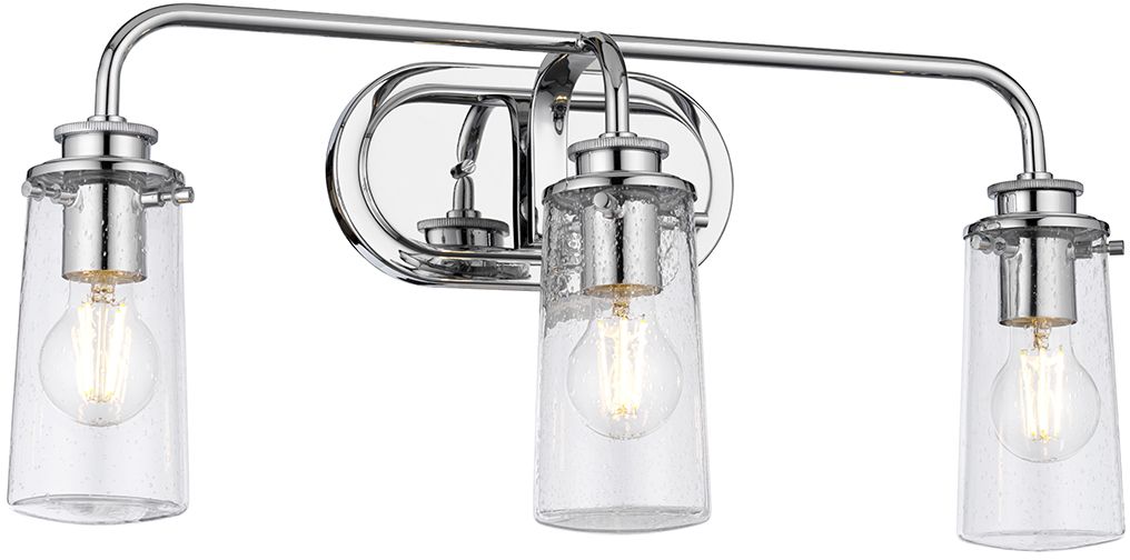 Quintiesse Braelyn nástěnné svítidlo 3x40 W chrom-průhledná QN-BRAELYN3-PC