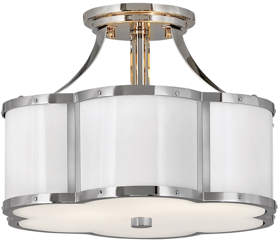 Quintiesse Chance stropní světlo 2x60 W nikl QN-CHANCE-SF-S-PN