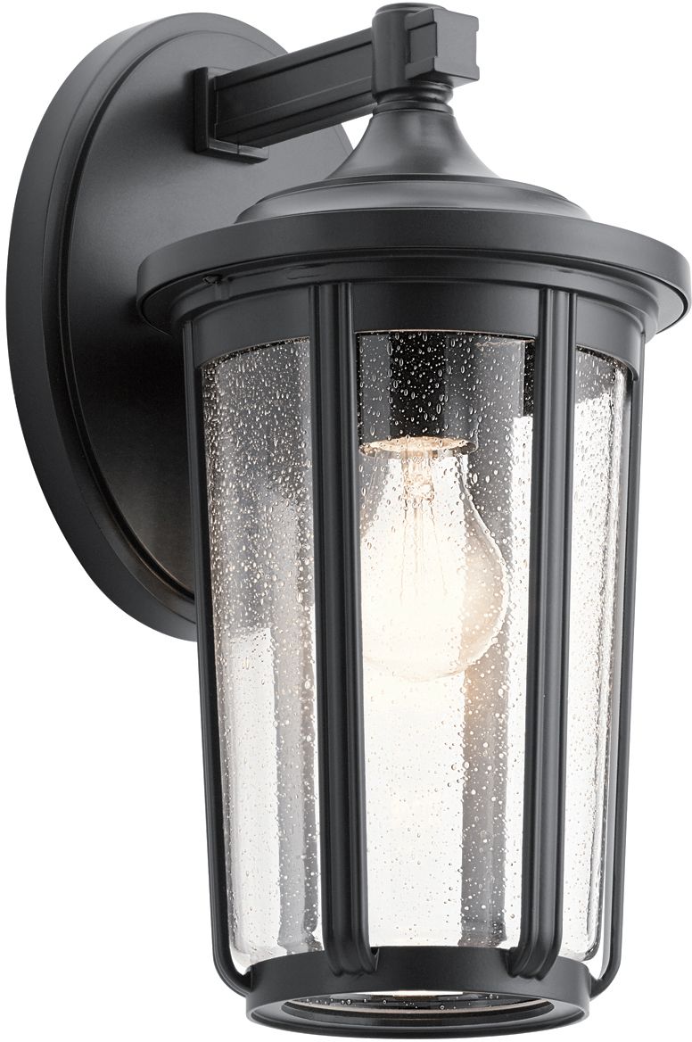 Quintiesse Fairfield venkovní nástěnné svítidlo 1x60 W černá-průhledná QN-FAIRFIELD-L-BK