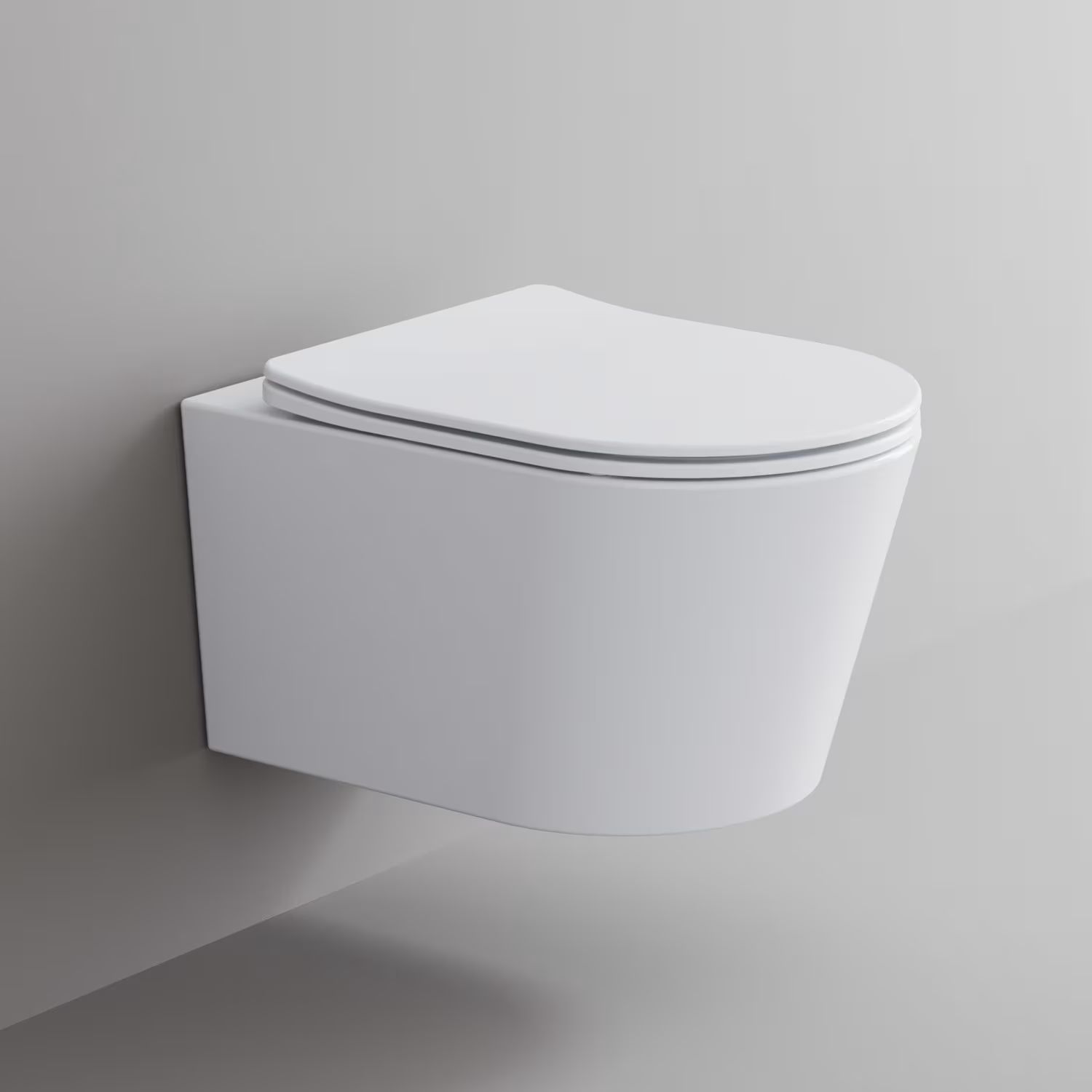 Sada záchodová mísa Kronenbach Tube KB100080WG, záchodové prkénko Kronenbach Tube KB100081WG