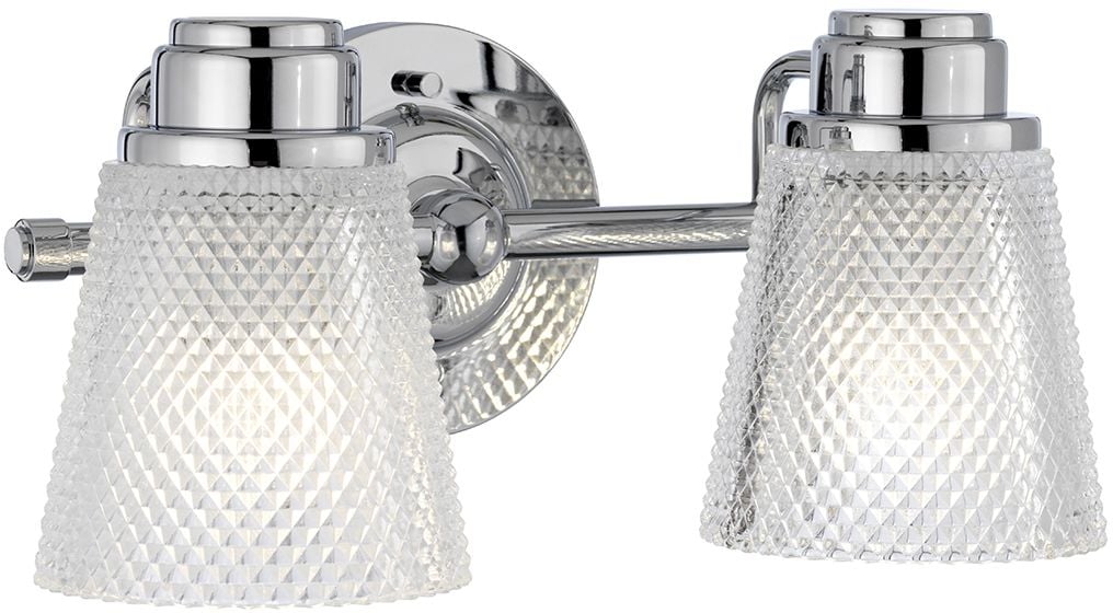 Quintiesse Hudson nástěnné svítidlo 2x3 W chrom-průhledná QN-HUDSON2-BATH