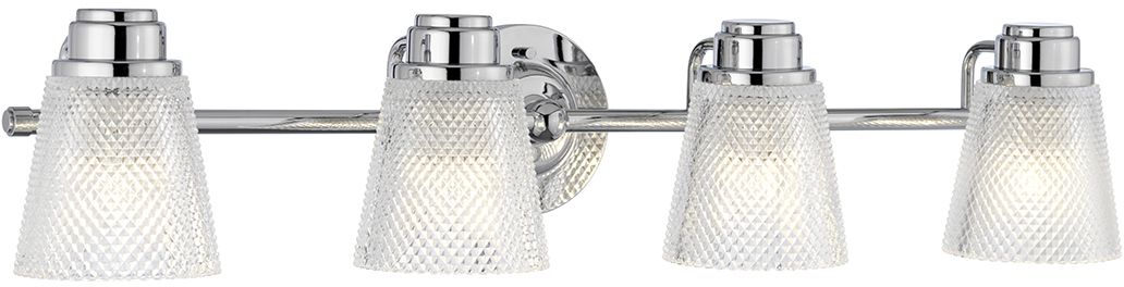 Quintiesse Hudson nástěnné svítidlo 4x3 W chrom-průhledná QN-HUDSON4-BATH