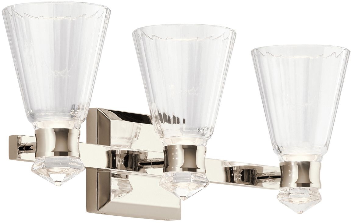 Quintiesse Kayva nástěnné svítidlo x18 W nikl QN-KAYVA3-PN