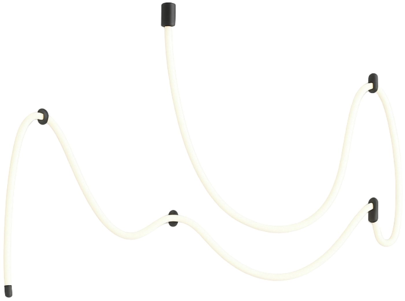 Abigali Skyline závěsné svítidlo 1x60 W černá LWSLF