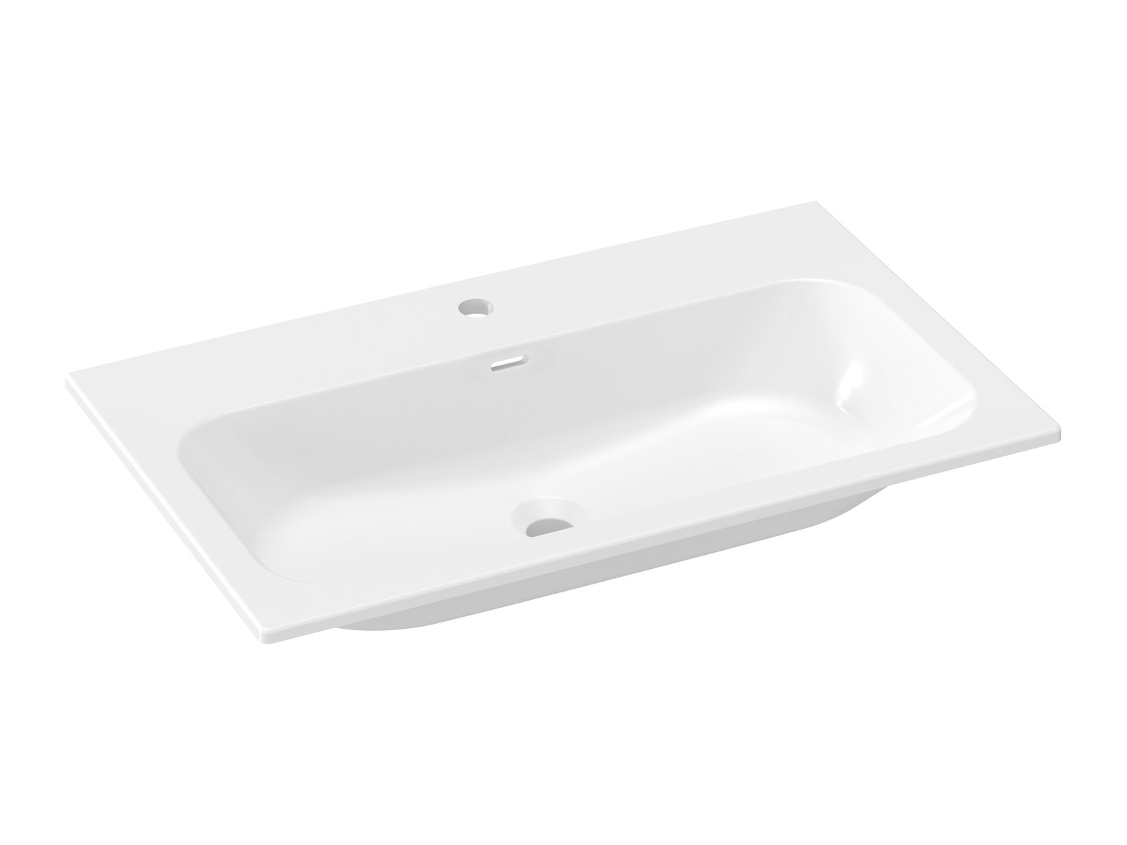 Ravak Chrome umyvadlo 80.5x49 cm obdélníkový nábytkový bílá XJX01180002