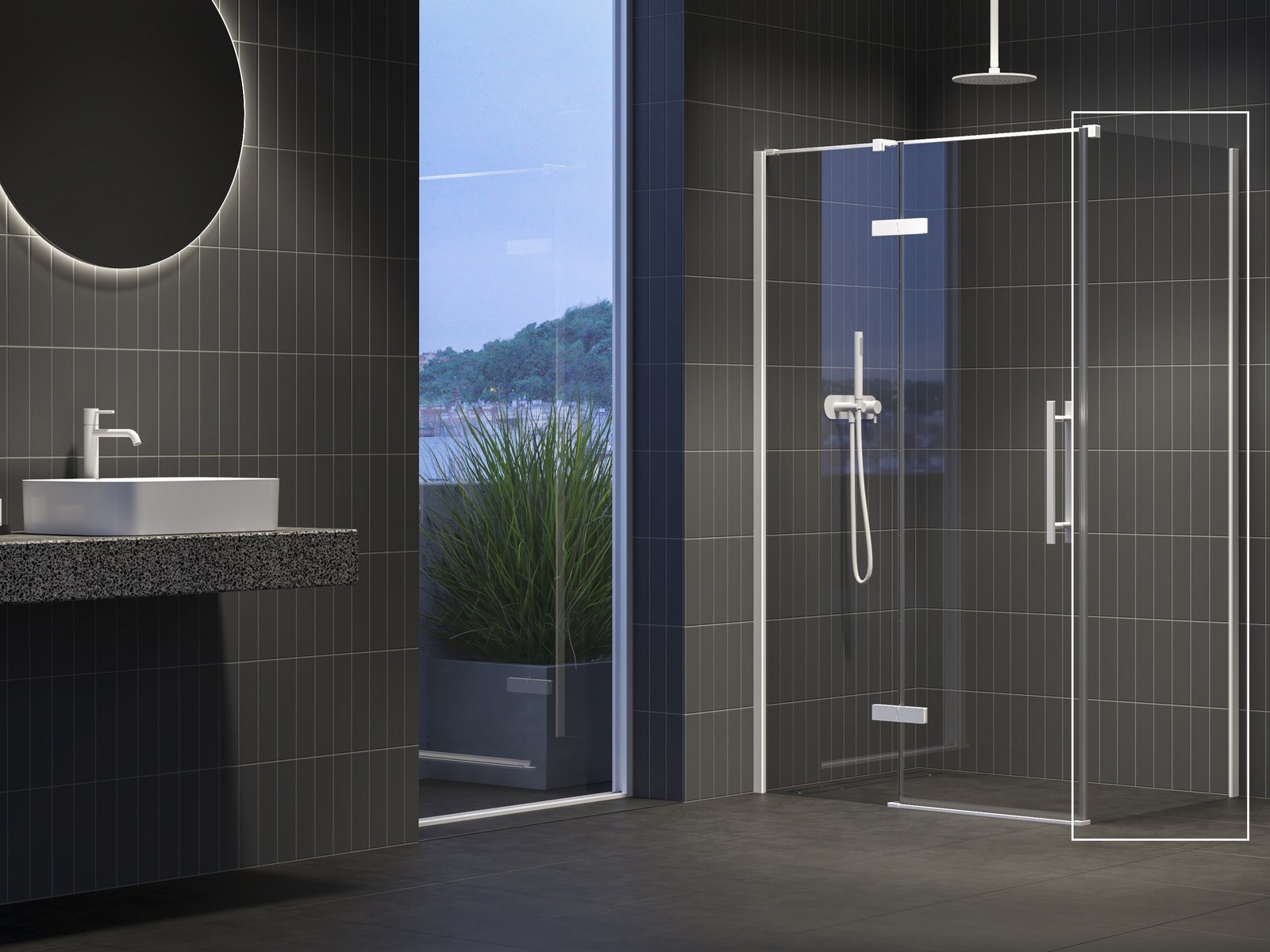 Ravak Cool! sprchová zástěna 100 cm bílá matný/průhledné sklo X9VVA0E00Z1