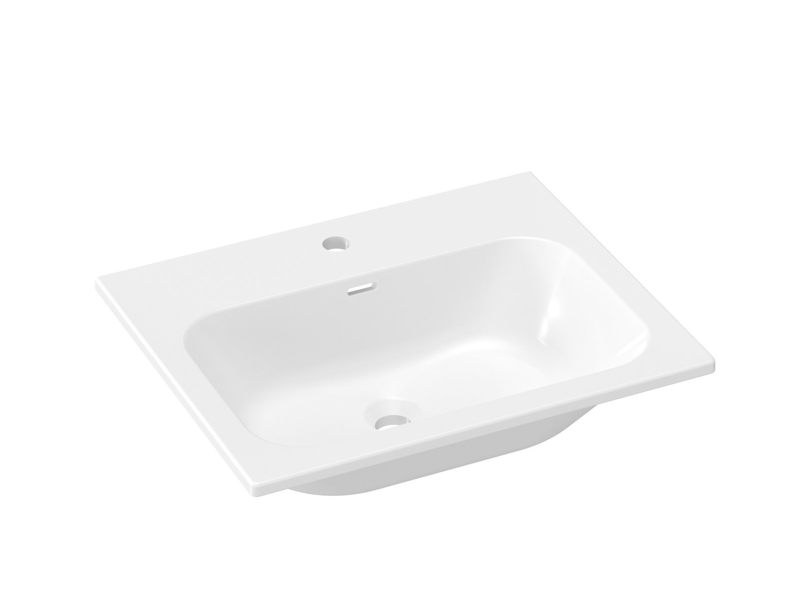 Ravak Chrome umyvadlo 60.5x49 cm obdélníkový nábytkový bílá XJX01160008