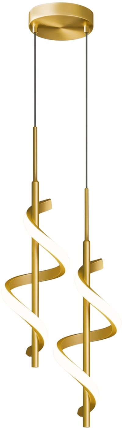 Abigali Spirali závěsné svítidlo 2x20 W zlatá LWSK