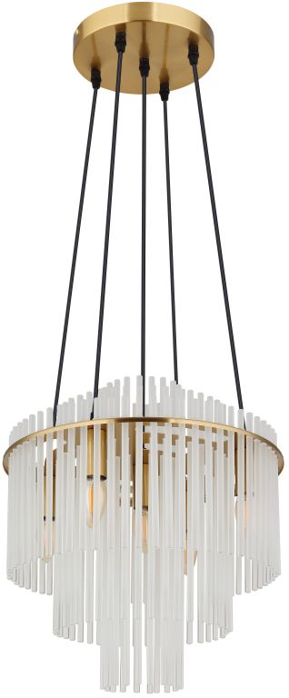 Globo Lighting Gorley závěsné svítidlo 5x40 W zlatá 15698H2M