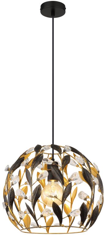 Globo Lighting Mika závěsné svítidlo 1x40 W černá 15759H