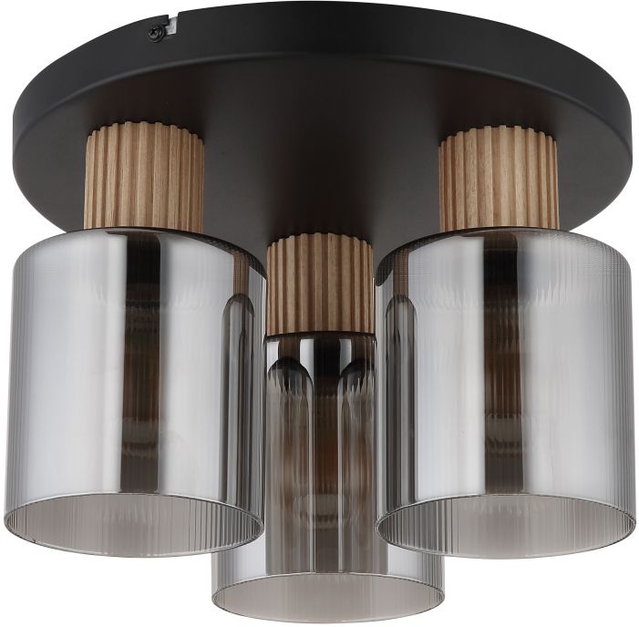 Globo Lighting Aleidis stropní světlo 3x25 W černá-kouřová 15768-3D