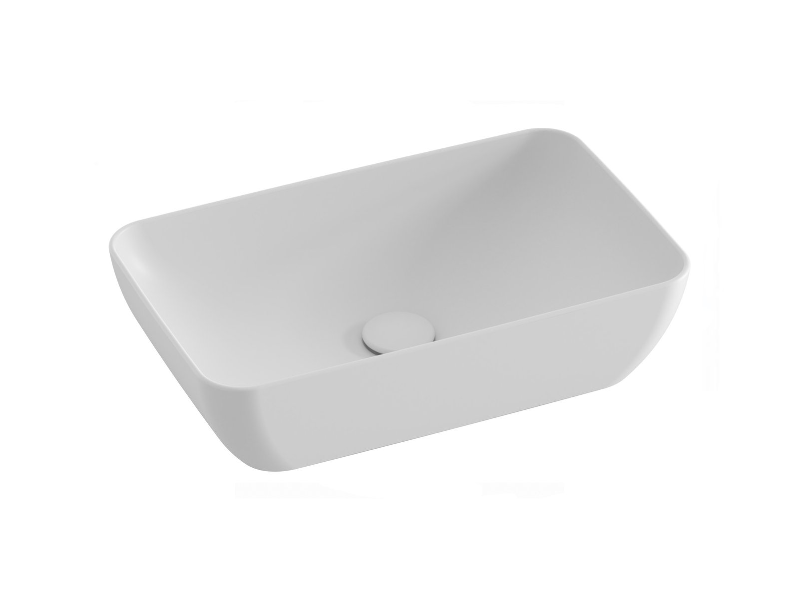 Ravak Uni Slim umyvadlo 50x31 cm obdélníkový na pult bílá XJX0E150000