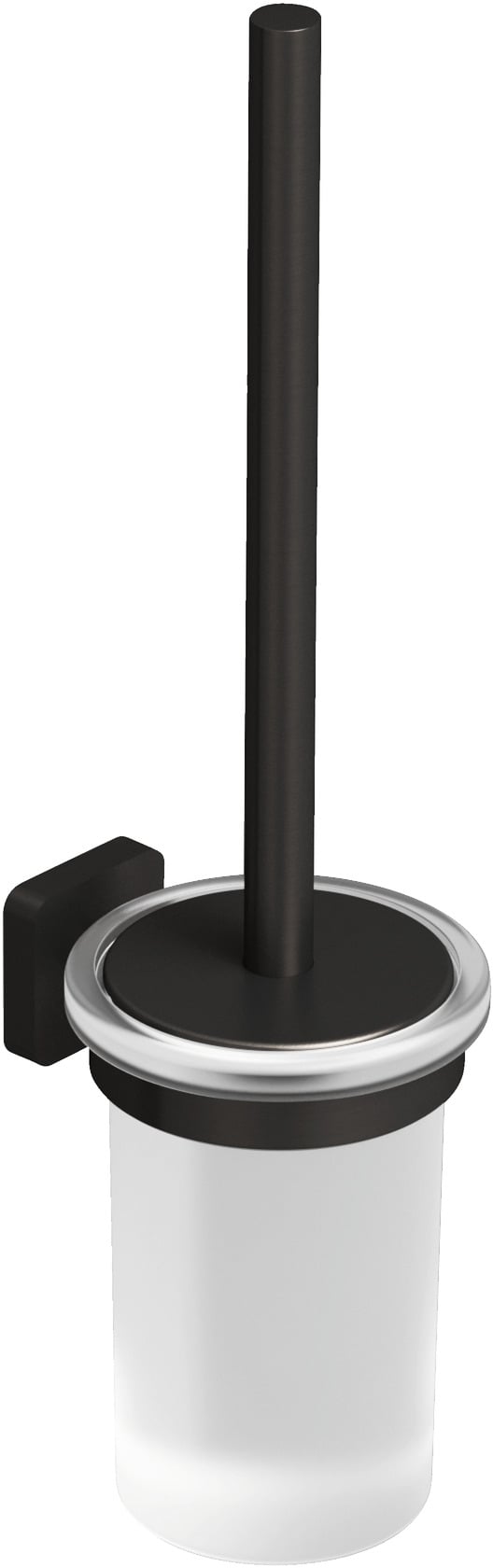 Kludi Vela S wc štětka s rukojetí šroubovaný černá 25974N2