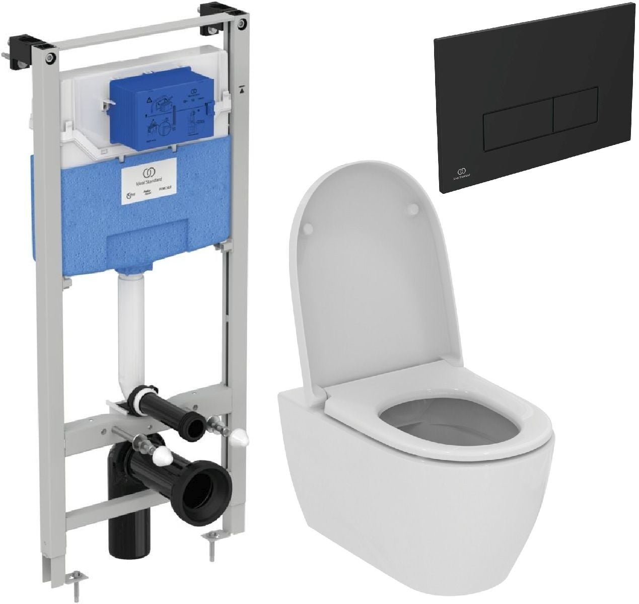 Sada combi-pack sada s prkénkem Ideal Standard i.Life O T572501, podomítkový WC modul Ideal Standard Prosys R020467, R0121A6