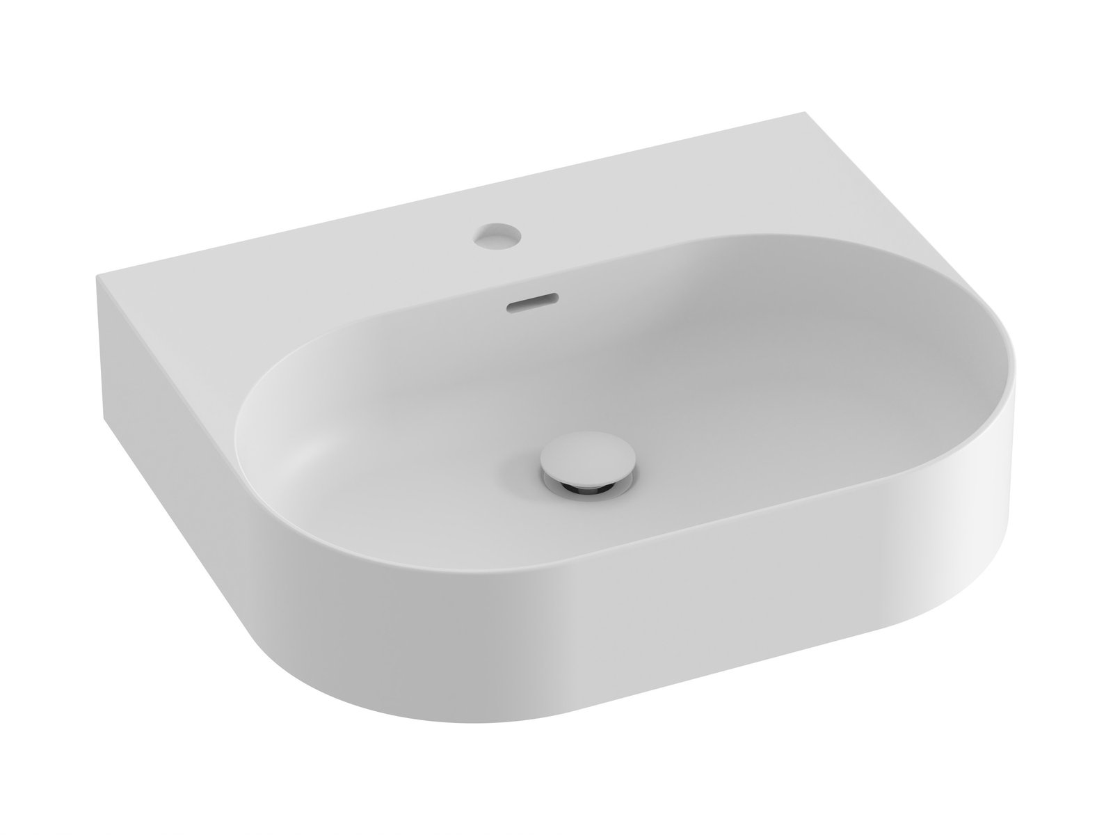 Ravak Ceramic umyvadlo 55.3x45.2 cm obdélníkový klasický bílá XJX0E155003