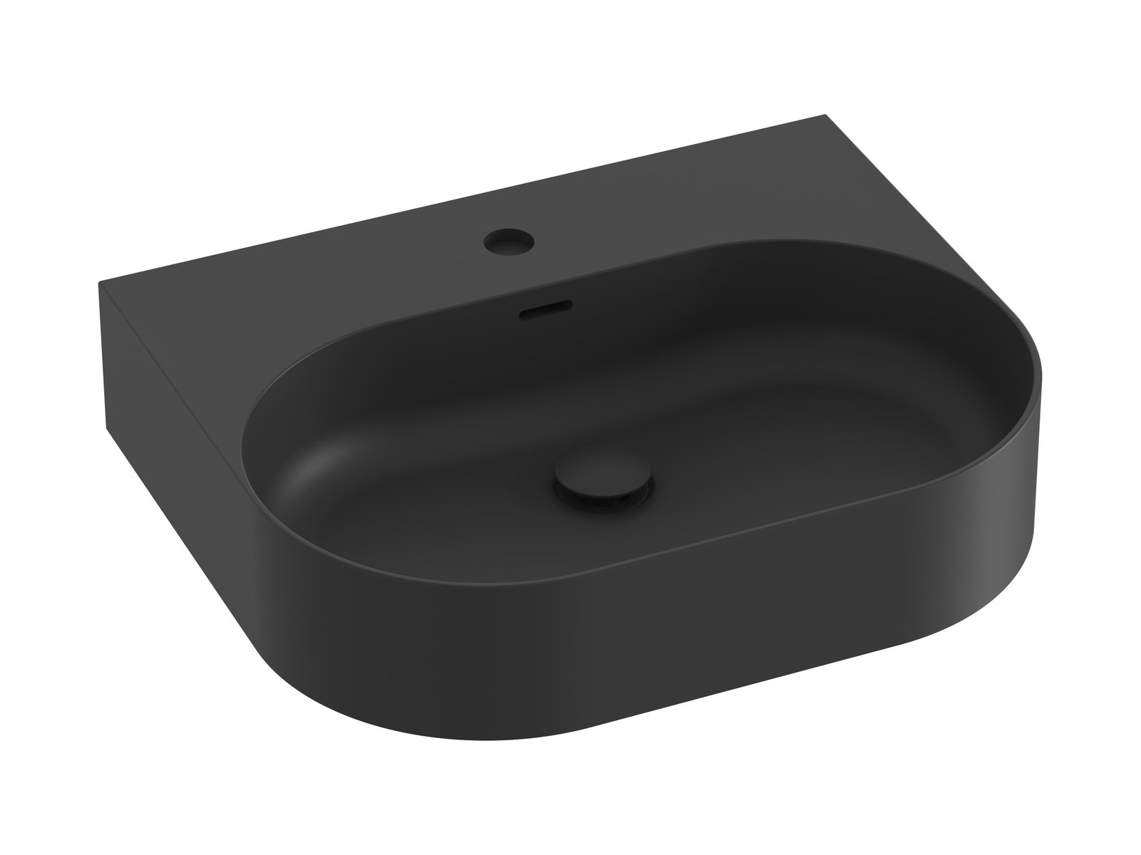 Ravak Ceramic umyvadlo 55.3x45.2 cm obdélníkový klasický černá XJX0D155003